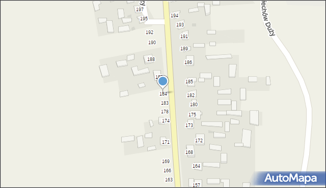 Świeciechów Duży, Świeciechów Duży, 184, mapa Świeciechów Duży