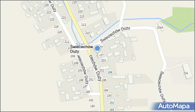 Świeciechów Duży, Świeciechów Duży, 205, mapa Świeciechów Duży