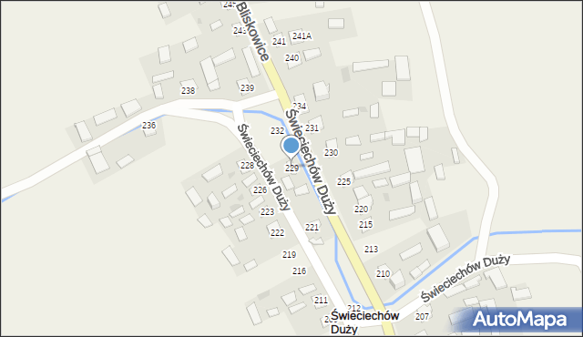 Świeciechów Duży, Świeciechów Duży, 229, mapa Świeciechów Duży