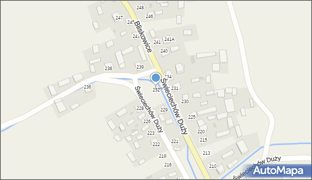 Świeciechów Duży, Świeciechów Duży, 232, mapa Świeciechów Duży