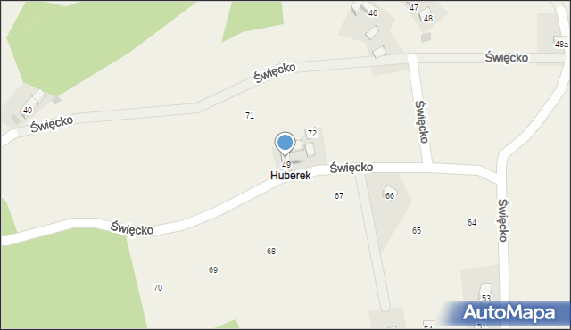 Święcko, Święcko, 49, mapa Święcko