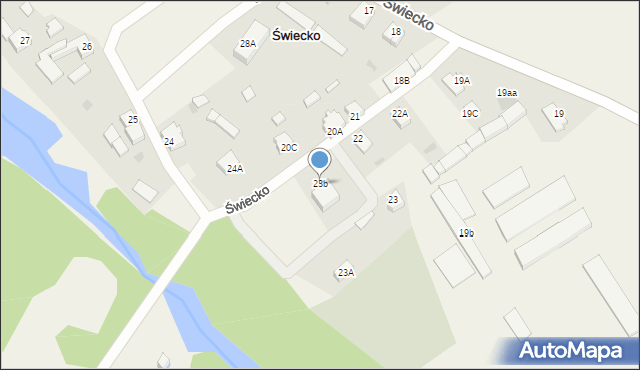 Świecko, Świecko, 23b, mapa Świecko