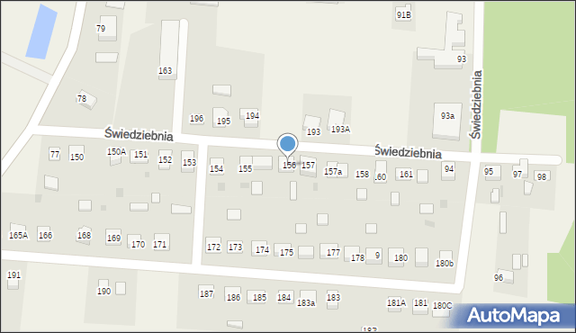 Świedziebnia, Świedziebnia, 156, mapa Świedziebnia