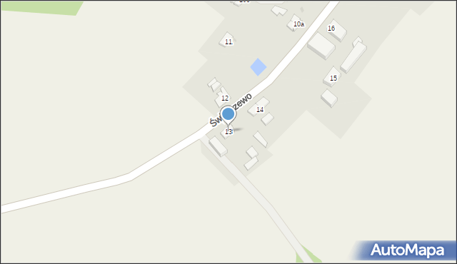 Świerczewo, Świerczewo, 13, mapa Świerczewo