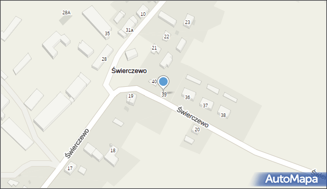 Świerczewo, Świerczewo, 39, mapa Świerczewo