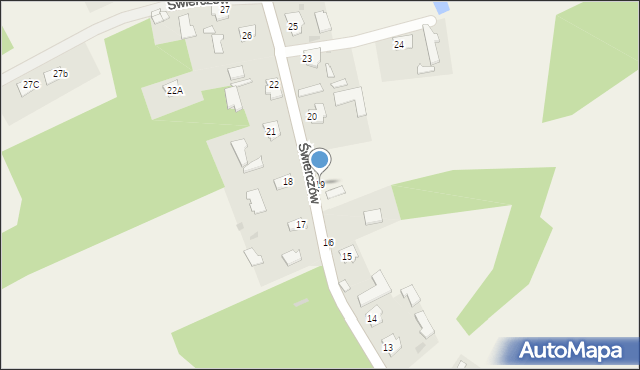 Świerczów, Świerczów, 19, mapa Świerczów