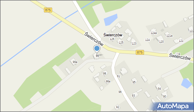 Świerczów, Świerczów, 99, mapa Świerczów