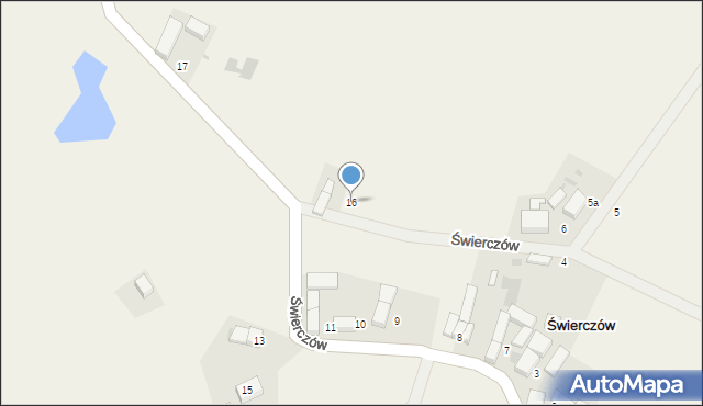 Świerczów, Świerczów, 16, mapa Świerczów