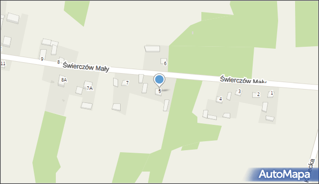 Świerczów Mały, Świerczów Mały, 5, mapa Świerczów Mały