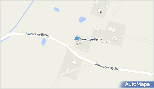 Świerczyn, Świerczyn, 19, mapa Świerczyn