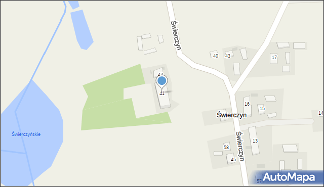 Świerczyn, Świerczyn, 41, mapa Świerczyn