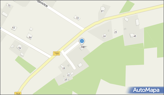 Świerczyna, Świerczyna, 23B, mapa Świerczyna