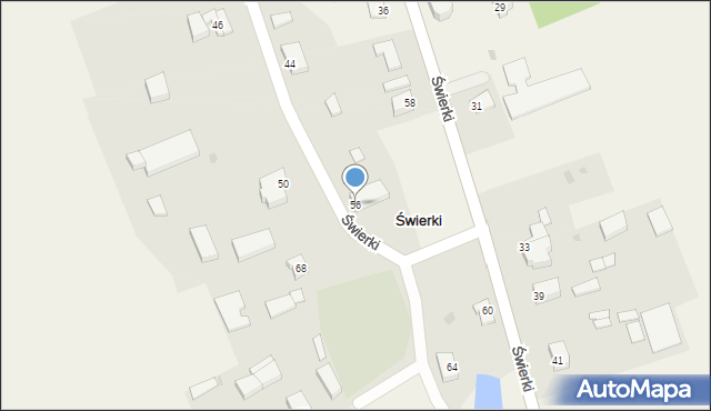 Świerki, Świerki, 56, mapa Świerki