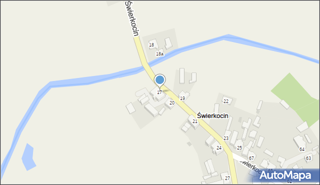 Świerkocin, Świerkocin, 17, mapa Świerkocin