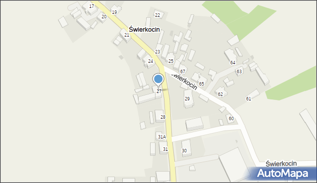 Świerkocin, Świerkocin, 27, mapa Świerkocin