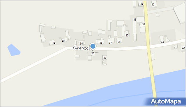 Świerkocin, Świerkocin, 42, mapa Świerkocin