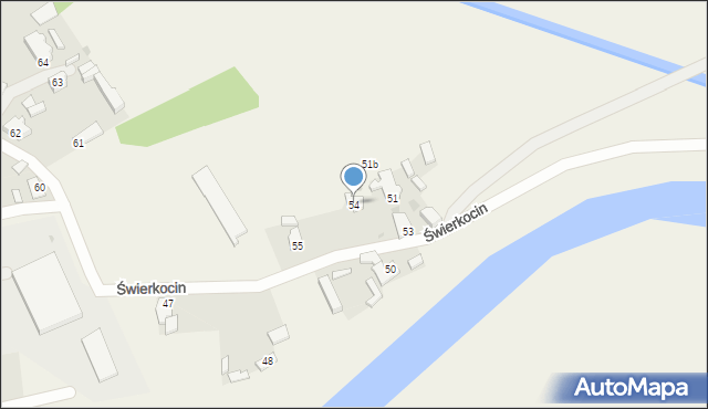 Świerkocin, Świerkocin, 54, mapa Świerkocin