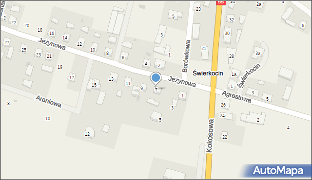 Świerkocin, Świerkocin, 66, mapa Świerkocin