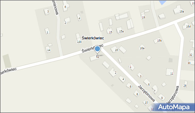 Świerkówiec, Świerkówiec, 52, mapa Świerkówiec