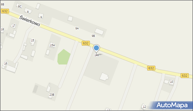 Świerkowo, Świerkowo, 14b, mapa Świerkowo