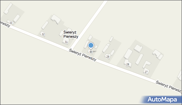 Świeryż Pierwszy, Świeryż Pierwszy, 30, mapa Świeryż Pierwszy