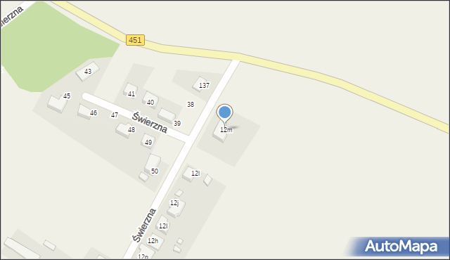 Świerzna, Świerzna, 12m, mapa Świerzna