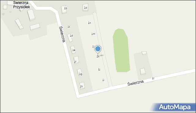 Świerzna, Świerzna, 1k, mapa Świerzna