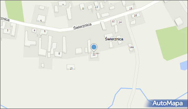 Świerznica, Świerznica, 11, mapa Świerznica