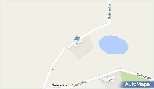 Świerznica, Świerznica, 22, mapa Świerznica