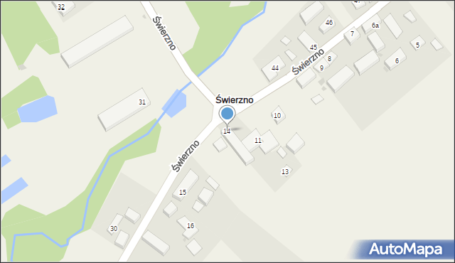 Świerzno, Świerzno, 14, mapa Świerzno