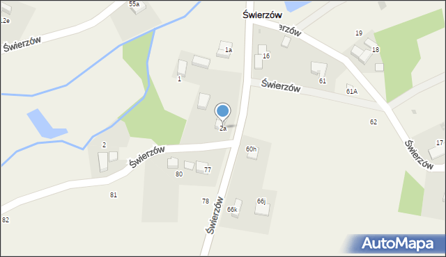 Świerzów, Świerzów, 2a, mapa Świerzów