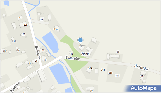 Świerzów, Świerzów, 35, mapa Świerzów