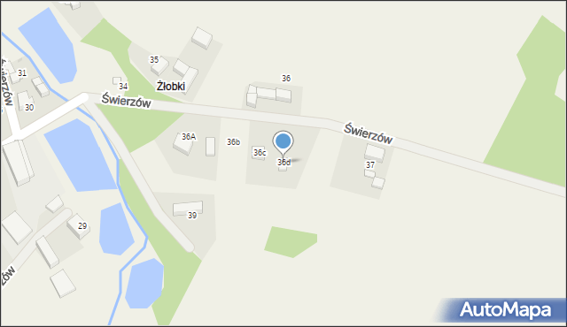 Świerzów, Świerzów, 36d, mapa Świerzów