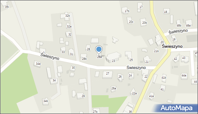 Świeszyno, Świeszyno, 28a, mapa Świeszyno