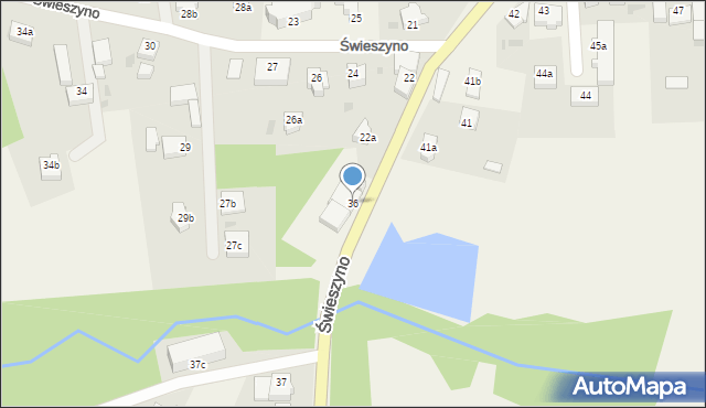 Świeszyno, Świeszyno, 36, mapa Świeszyno