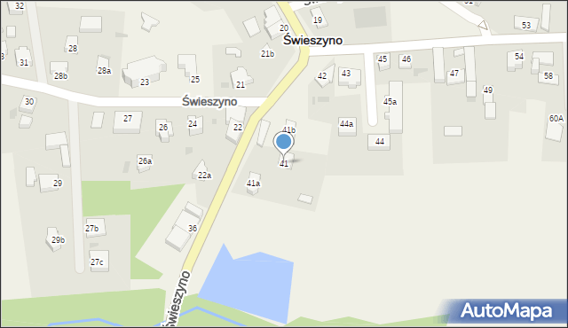 Świeszyno, Świeszyno, 41, mapa Świeszyno