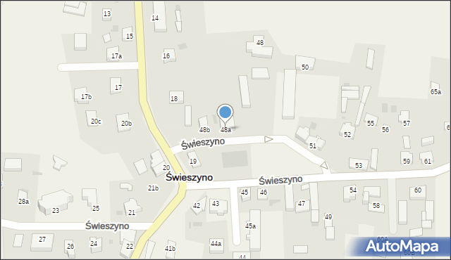 Świeszyno, Świeszyno, 48a, mapa Świeszyno