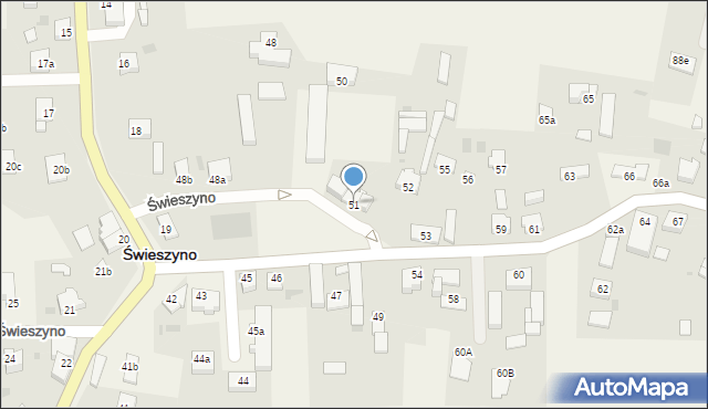 Świeszyno, Świeszyno, 51, mapa Świeszyno