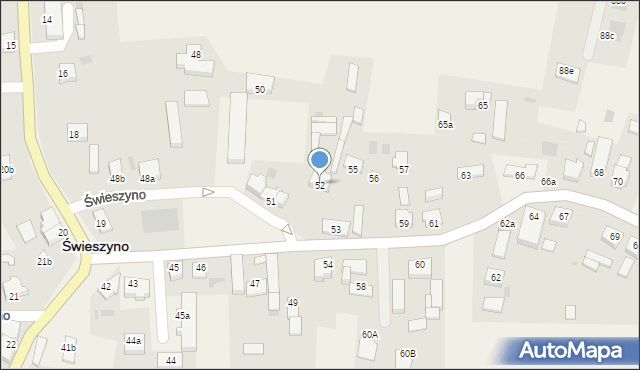 Świeszyno, Świeszyno, 52, mapa Świeszyno