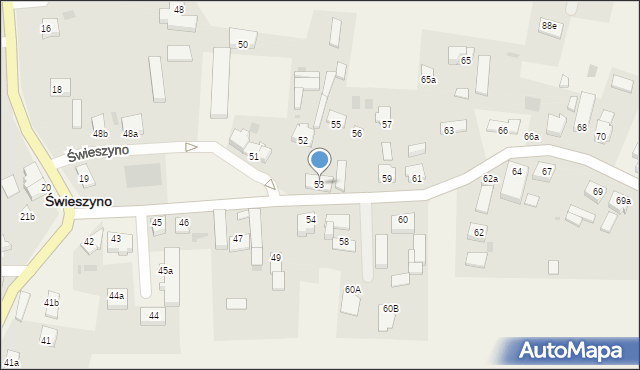 Świeszyno, Świeszyno, 53, mapa Świeszyno