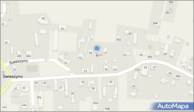 Świeszyno, Świeszyno, 56, mapa Świeszyno