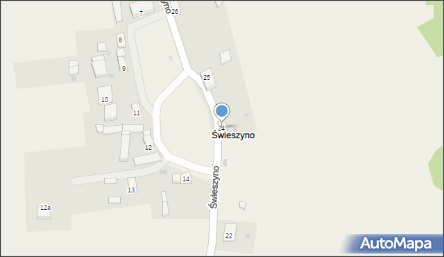 Świeszyno, Świeszyno, 24, mapa Świeszyno