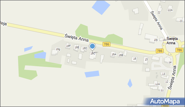 Święta Anna, Święta Anna, 16C, mapa Święta Anna