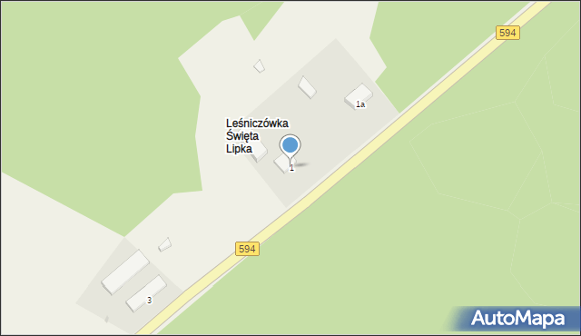 Święta Lipka, Święta Lipka, 1, mapa Święta Lipka