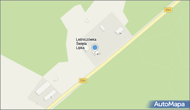 Święta Lipka, Święta Lipka, 2a, mapa Święta Lipka