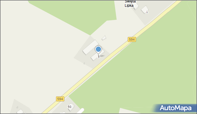 Święta Lipka, Święta Lipka, 3a, mapa Święta Lipka