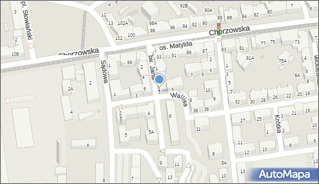 Świętochłowice, św. Jana, 5, mapa Świętochłowice