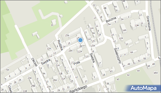 Świętochłowice, Świdra Augustyna, 18, mapa Świętochłowice