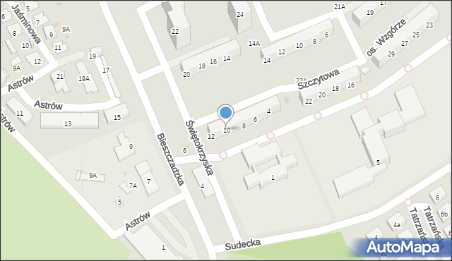 Świętochłowice, Świętokrzyska, 10, mapa Świętochłowice