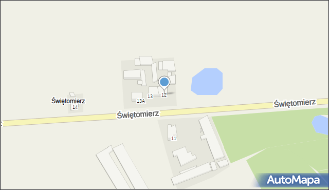 Świętomierz, Świętomierz, 12, mapa Świętomierz